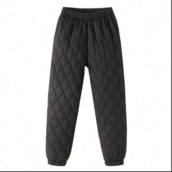 

winter down cotton trousers thicker women wear high waist pants windproof warm winter trousers fc147 drop shipping, Black;white