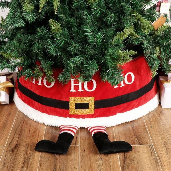 

christmas decorations party tree skirt fashionable embroidery carpet mat foot cover for home decoration