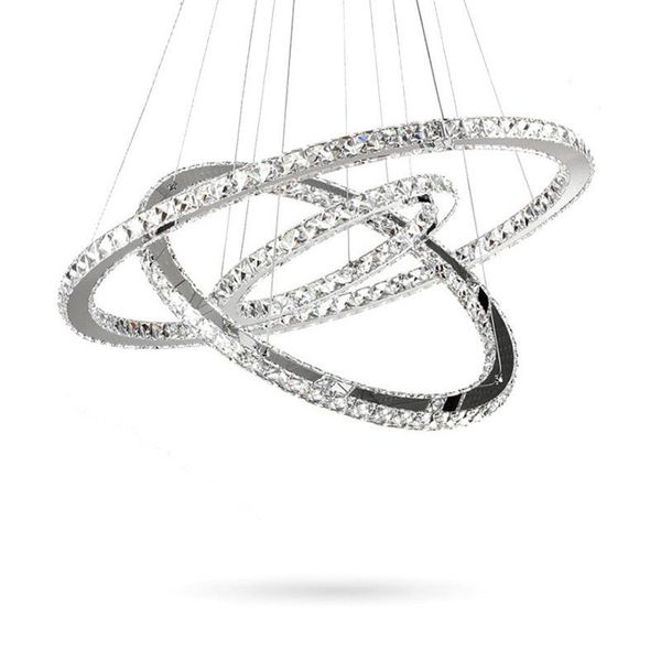 

chandeliers k9 crystal circle modern led lights for living room fixtures restaurant hanging lamps with remote lighting lustres