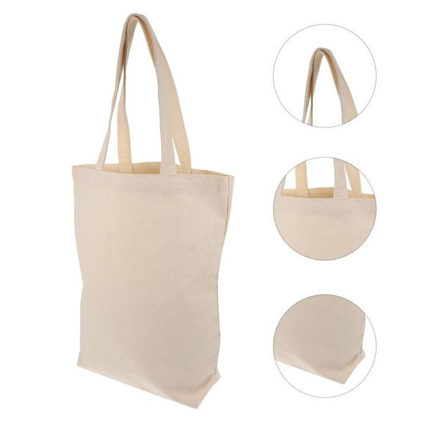 

storage bags 1pc shopping pouch reusable portable shoulder canvas tote bag handbag