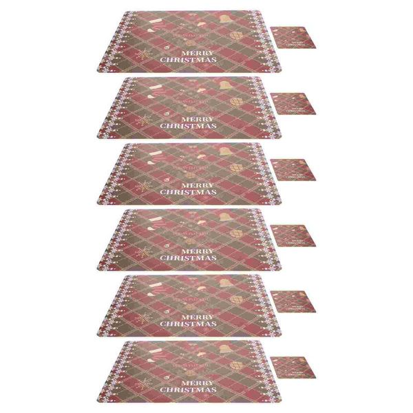 

mats & pads 12pcs versatile tableware cushions household festival themed placemats