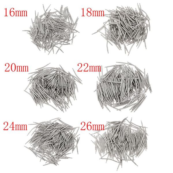 

repair tools & kits 200pcs stainless steel curved spring bar pins link for 16-26mm watch strap accessory