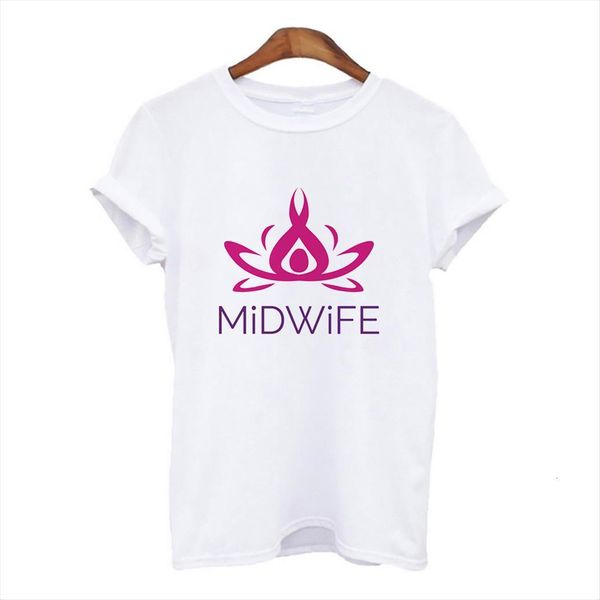 

midwife printed tee summer women short sleeve clothing ulzzang harajuku, White