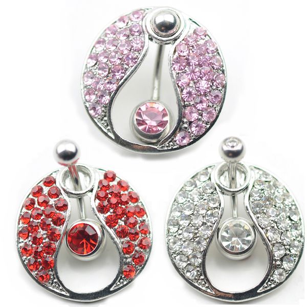 

d0100 belly navel button ring, Silver