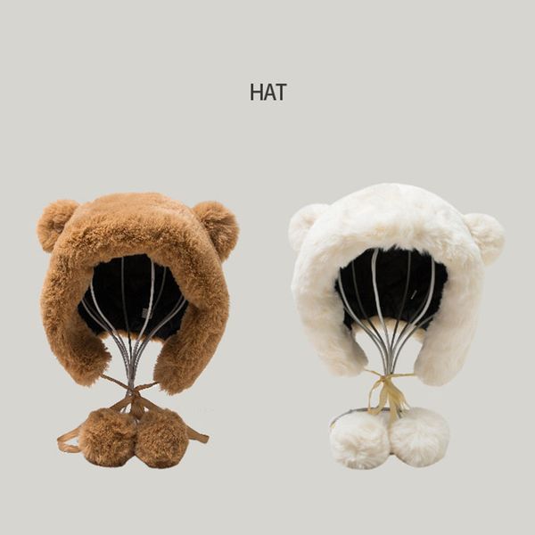 

women winter hats cute ear fleece fur earflap caps solid plain women ski caps female russian hats ladies trapper hats, Blue;gray