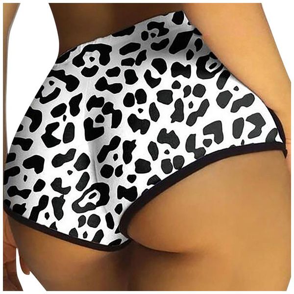 

women yoga shorts casual high waist leopard print tights summer workout shorts slim skinny gym girls running short, White;red
