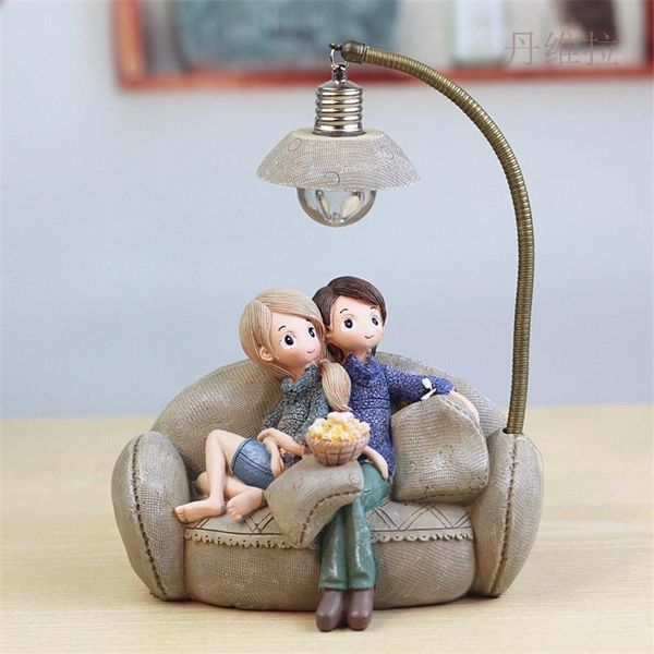 

candle holders couple decoration creative love home cute small girl room