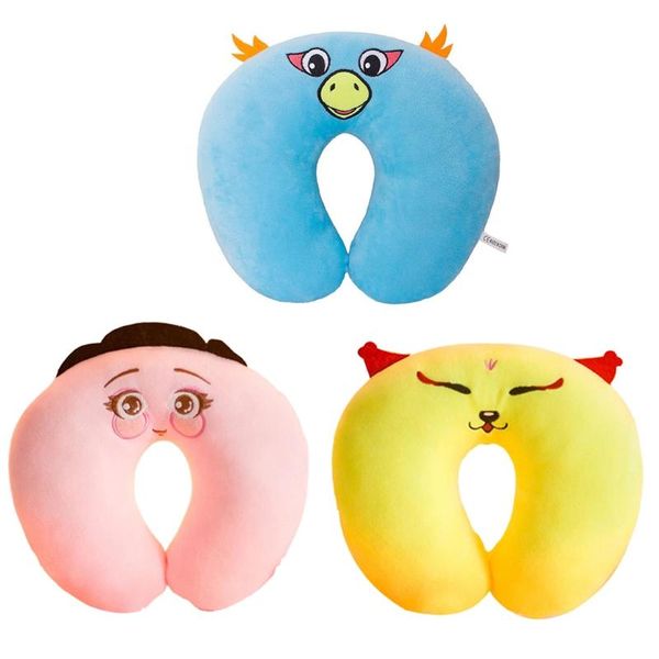 

pillow u-shaped cartoon neck rest pillows for home traveling car cotton