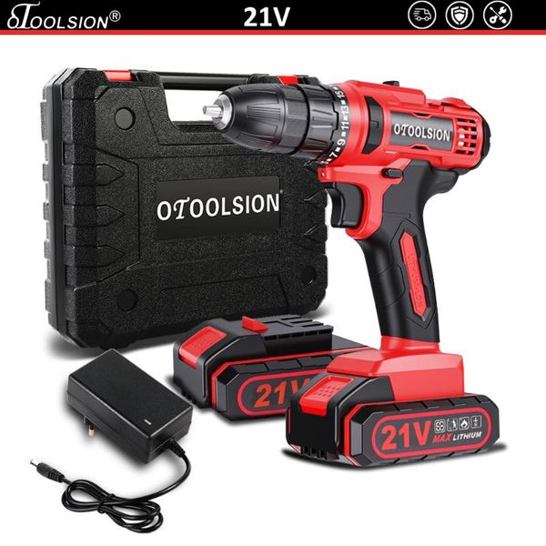 

professiona electric drills otoolsion 21v max cordless drill mini wireless power screwdriver tools rechargeable hand with lithium-ion batter