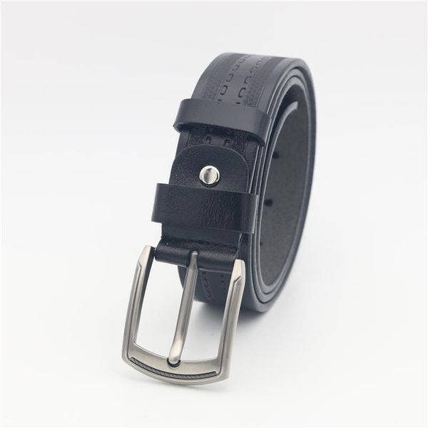 

belts genuine leather belt men black strap with alloy buckle, Black;brown