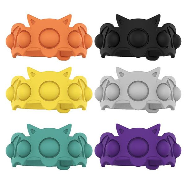 

party favor fingertip toys silicone push bubble bat bracelet anti-stress stress reliever crafts adults children sensory decompression