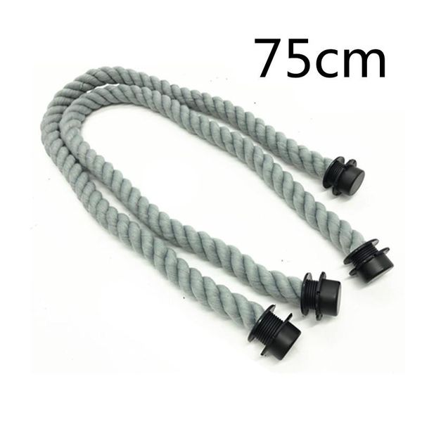 

bag parts & accessories for obag colorful rope wrist handles 75cm grey 1 pairs shoulder strap 2021, Black