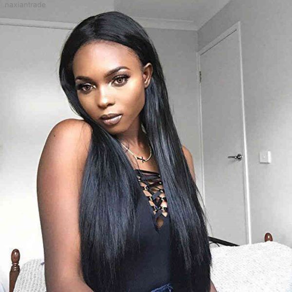 

wig female long straight hair fashion natural black chemical fiber wigs