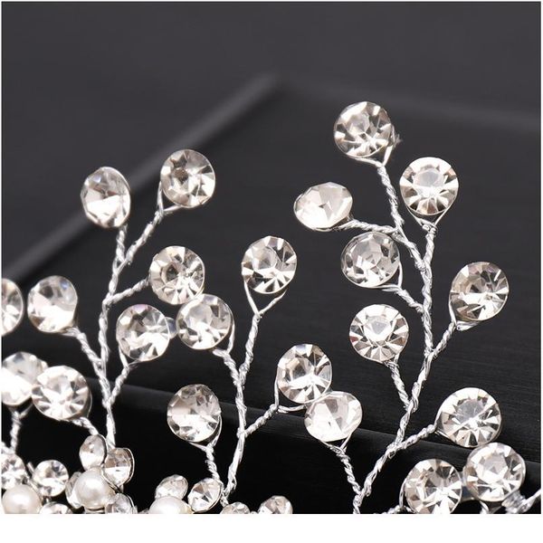 

silver color rhinestone hair comb floral head piece pearl wedding hair comb clip crystal bridal hairpin jewelry hair a jllwgo