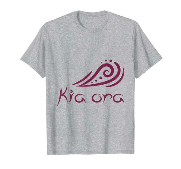 

kia ora hello wave in maori new zealand polynesia gift idea t-shirt, White;black