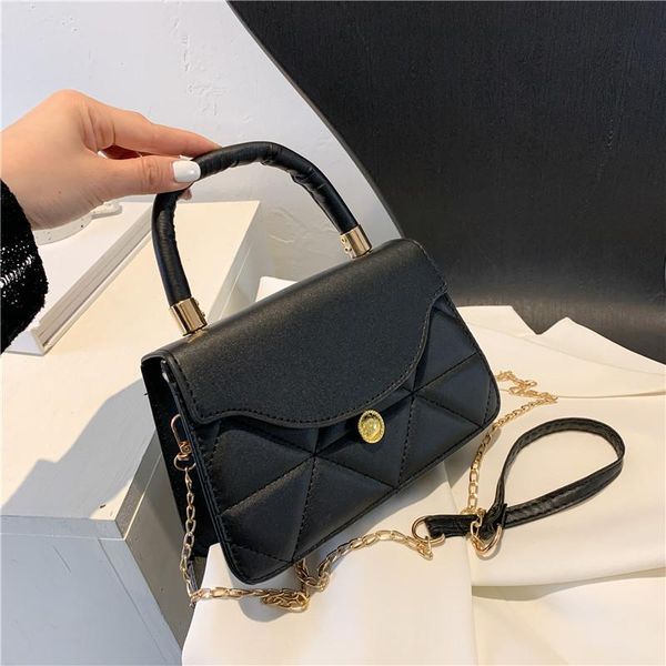 

shoulder bags textured celebrity small bag 2021 tide retro slung square women's fashion korean portable