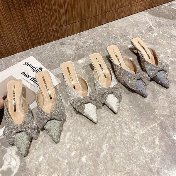 

slippers low hoof heels rubber basic pu fabric, Black