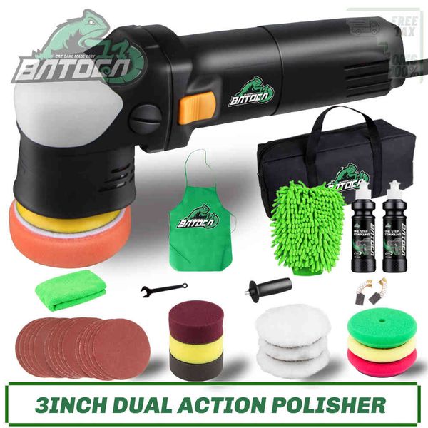 

batoca 3inch dual action polisher mini da car polishing random orbital waxing machine hearlight door polish