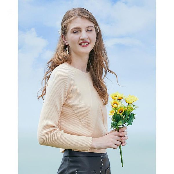 

women's sweaters casual crew neck pullover for women cozy long sleeve sweater slim fit knit jumper winter blouse, White;black