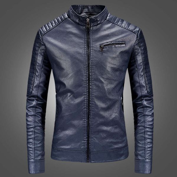 

spring men's clothes autumn and winter new handsome pu motorcycle leather jacket, Black;brown