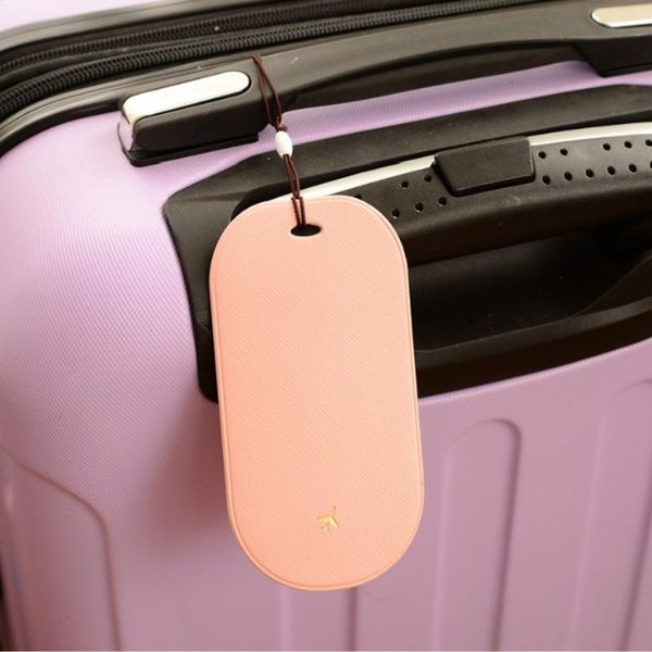 

toiletry kits pvc leather colorful luggage tags passport suitcase id address holder solid label boarding tag travel accessories