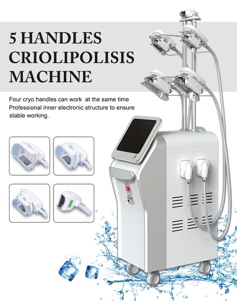 5 crio maniglie body shaping 360 Cryolipolysis macchina dimagrante per il congelamento dei grassi cool tech Sculpting per il trattamento del doppio mento e la perdita di peso