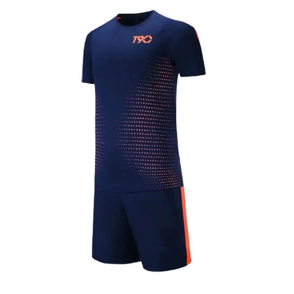 

men's soccer jerseys shorts custom design customize logo diy name number sponsor for team football kits adult's deep blue sports t