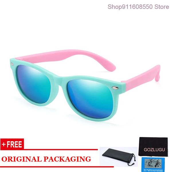 

sunglasses children's polarized glasses girls boys silicone baby gozlugu, Blue