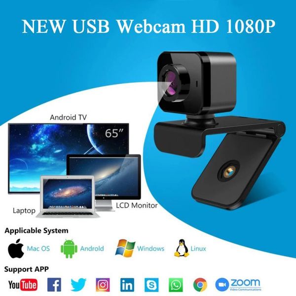 

webcams usb webcam hd 1080p for live broadcast conference teaching built-in microphone suitable pc computer laptop