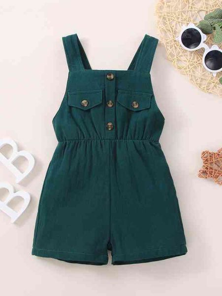 

baby flap detail overall romper she, Blue