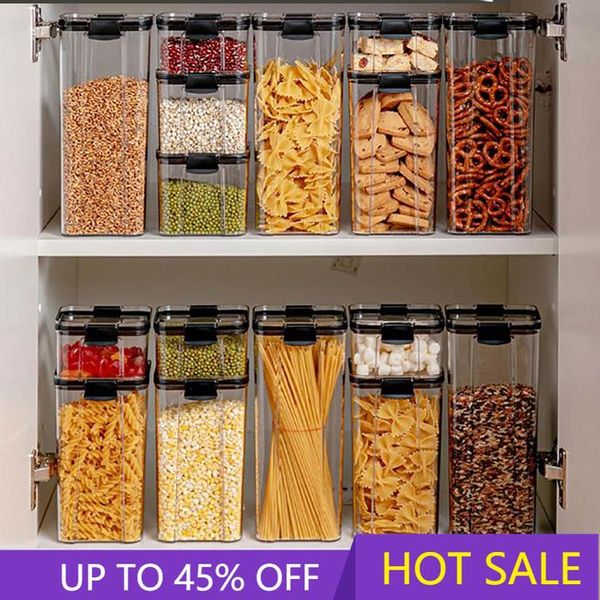 

storage bottles & jars stackable set kitchen sealed for miscellaneous boxes, dried fruit tanks, tea containers