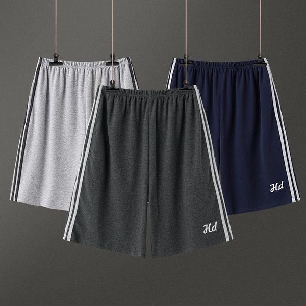 

men's sleepwear casual fashion men pajama pants summer thin single trousers loose puls size home service pajamas shorts, Black;brown