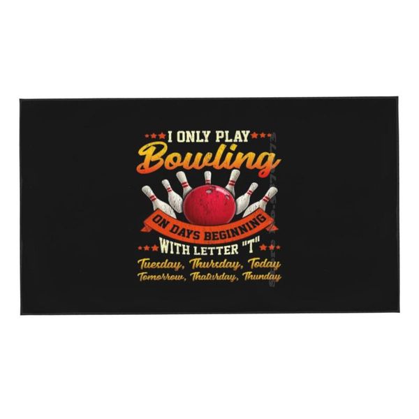 

towel funny play bowling everyday lover bowler sports fan game pattern soft face home outdoor