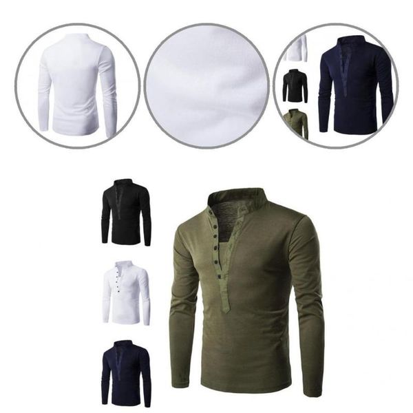 

men's casual shirts stylish long sleeve pullover men leisure buttons for dating, White;black