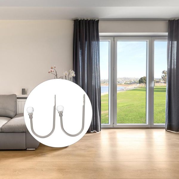 

other home decor 2pcs u-shaped curtain hooks decorative holdbacks holders