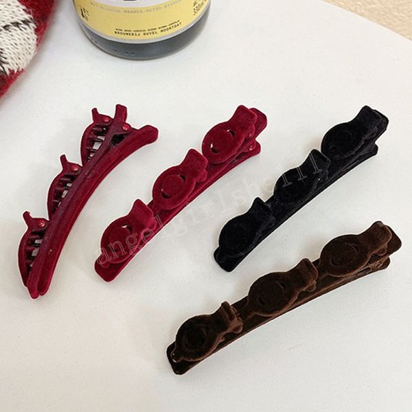 

women elegant plush braid hairpins sweet hair decorate clips bangs hold barrettes headband fashion hair accessories, Slivery;white