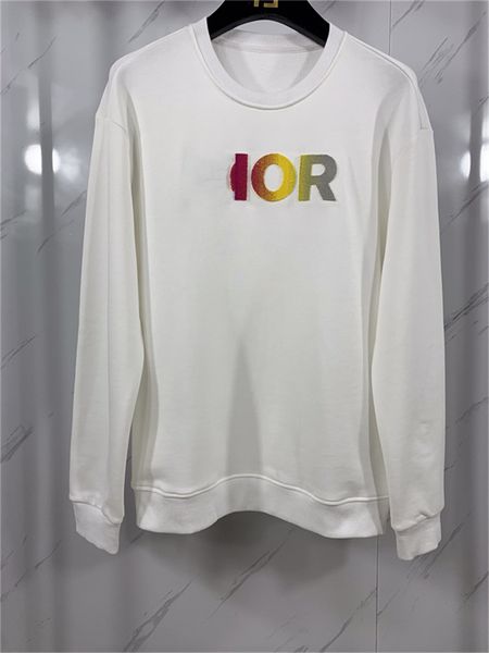 

men's cotton sweatshirts loose women's hoodies color letters black and white couple clothing casual autumn and winter 78624