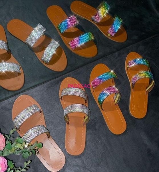 

outdoor leisure wild sandals spring/summer 2021 new women color comfortable boor double-layer flat bodem beach slippers, Black