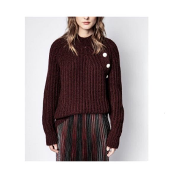 

2021 women autumn and winter women's new round neck solid color long-sleeved warm cashmere sweater 3erc, White;black