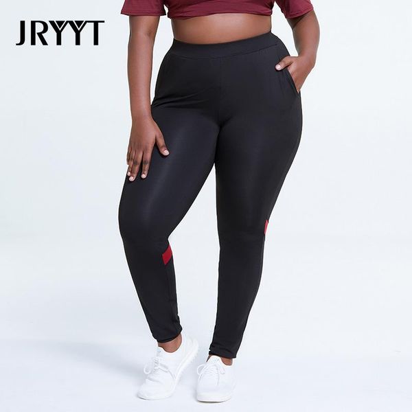 

jryyt quick dry seamless fitness leggings women hip-lifting plus size gym yoga pants female sport running tights 4xl activewear, White;red