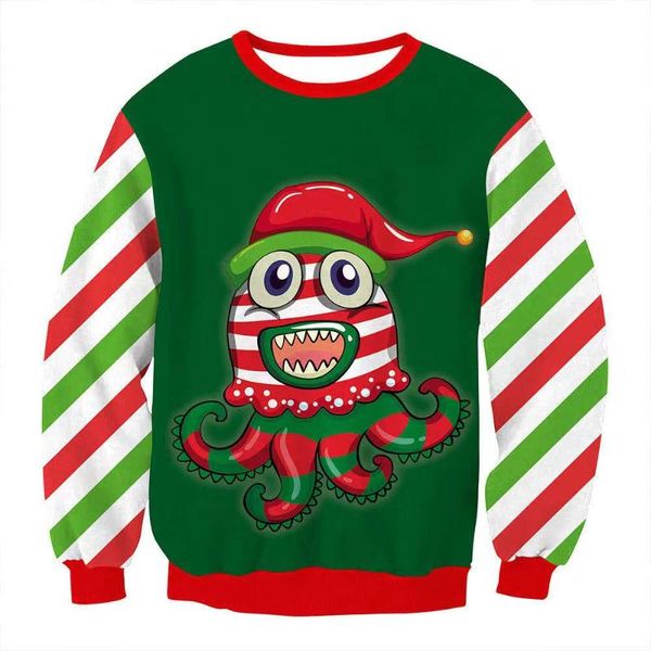 

men's sweaters women ugly christmas 3d funny cute animal printed xmas jumper casual autumn winter man sweatshirts party pullovers, White;black