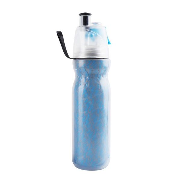 

water bottle portable 590ml sport cycling mist spray gym beach leak-proof drinking #40