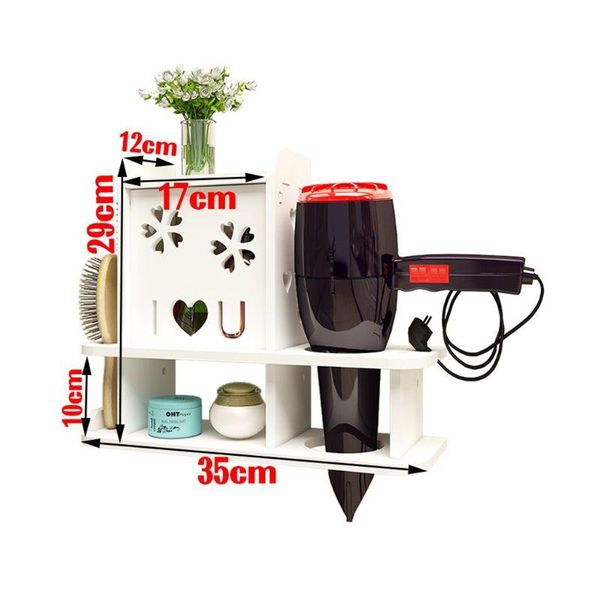 

bathroom storage & organization hair dryer rack waterproof toilet toiletries punching cabinet pvc wall mounted type board -