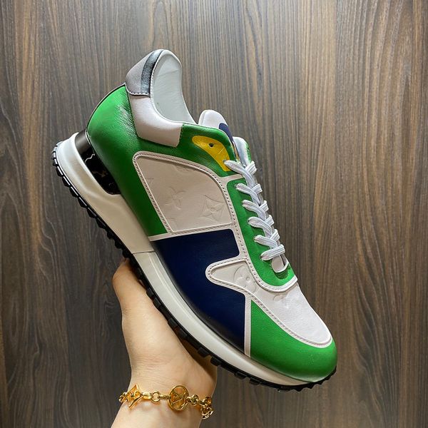 

new arrival luxury designer men casual shoes men casual shoe sport sneakers mens trainers fashion trend sneakers casual leather shoes, Black