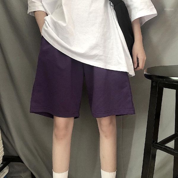 

women's pants & capris summer 2021 jogger streetwear high waist wide leg short women black knee length wit korean casual holiday trouse, Black;white