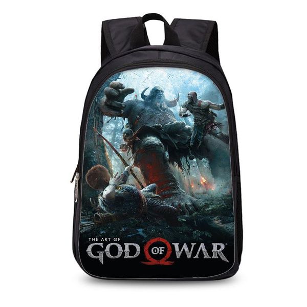 

backpack game god of war 4 kratos 3d printed children school bags for teenage boy girls students bagmens daily mochila escolar