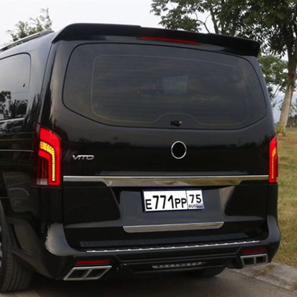 Luzes traseiras do parque traseiro dos carros para Mercedes-Benz Vito Taillights LED Sinal de Drl Running Nampo de Revestimento da Luz