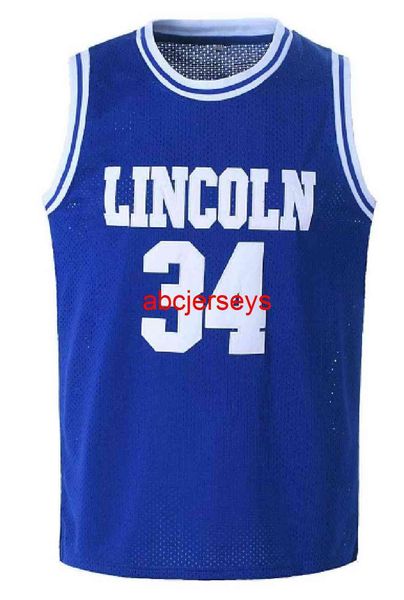 

jesus shuttlesworth shirts 34 lincoln high school basketball jersey, Black