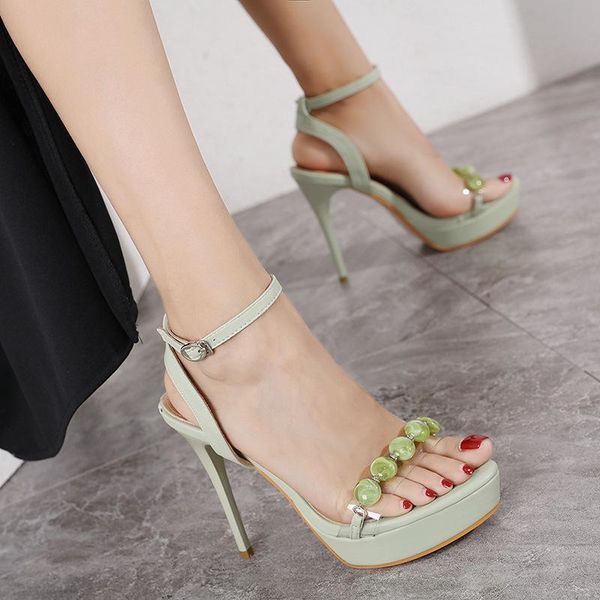 

sandals low woman leather buckle strap suit female beige shoes lady 2021 clear heels low-heeled black summer comfort fashion