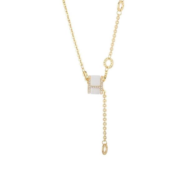 

chains japanese and korean style necklace retro simple circle pendant personality small incense clavicle chain, Silver